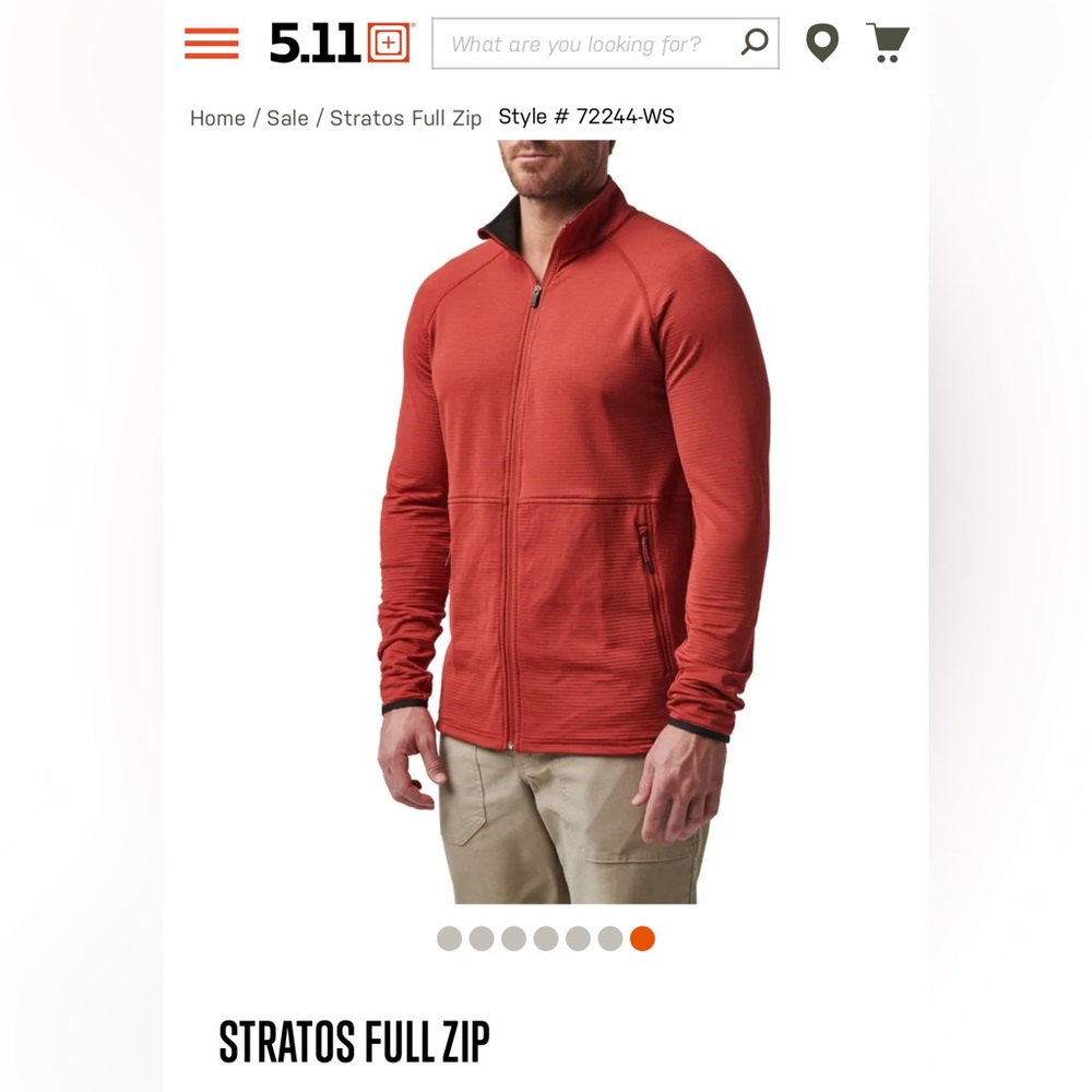 5.11 Tactical Red Lightweight Athletic Jacket
